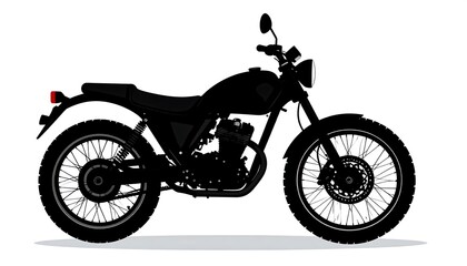 Obraz premium Vintage Motorcycle Silhouette.