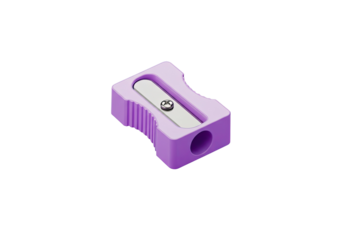 Bright purple pencil sharpener ready for school, office, or creative projects