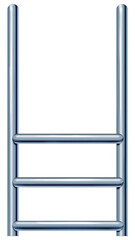 プールの階段(正面)