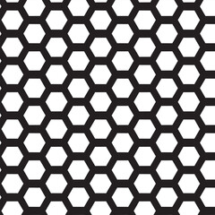 Repeated Black Polygons On White Background Stock Vector