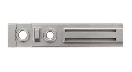 Metallic Sliding Door Lock Mechanism Silver Modern Hardware