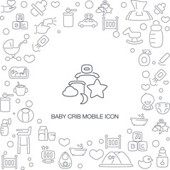 Baby Crib Mobile Icon