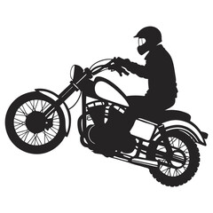 Fototapeta premium man on motorcycle