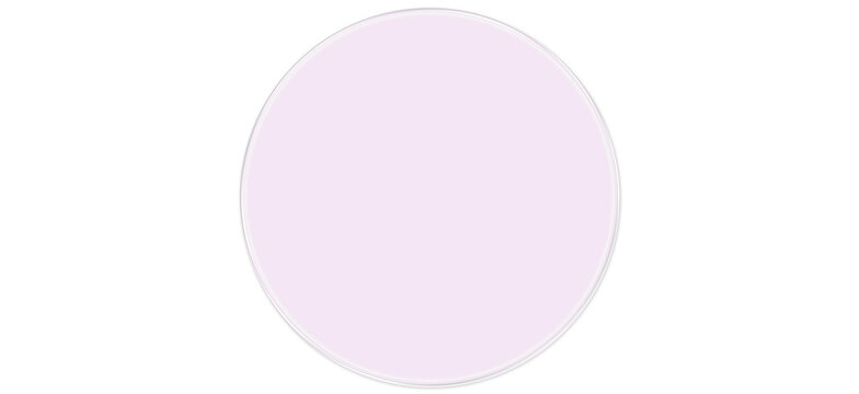 Pastel Purple Glass Circle Button, Glassmorphism UI Element on Transparent Background
