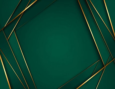 Emerald Green Geometric Background Design.