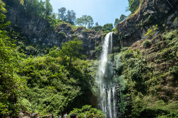 waterfall in the mountains