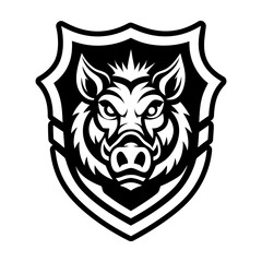 Glyph style icon showing an ursine face