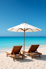 Beach Chairs with Umbrella