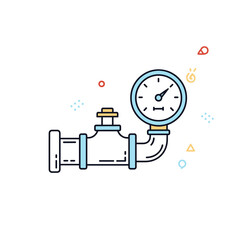 Pressure gauge and pipe system for fluid monitoring and control.