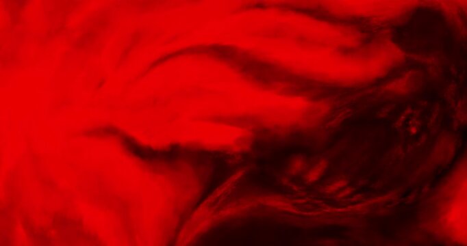 Scary animation with hellish storm of evil monsters. Collection of nightmares for Halloween. Black and red colors background. Motion graphics in horror fantasy genre. Frightening moving pictures.