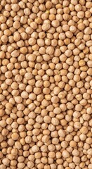 Raw Dried Chickpeas Macro Background: Healthy Food Ingredient and Vegan Nutrition Concept
