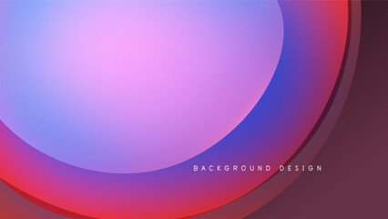 Abstract fluid shapes blend vibrant colors. Purple, blue, red gradients create dynamic visual effect. Dark background emphasizes curves.