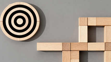 TargetAndWoodenBlocksStructure