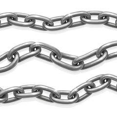 Obraz premium Metal Chain Link Illustration.