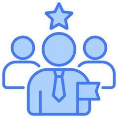 Leader Blue Icon