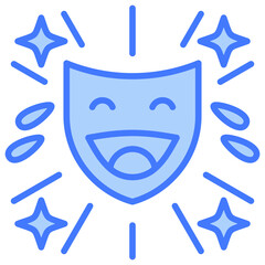 Humor Blue Icon