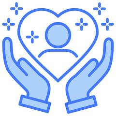 Compassion Blue Icon