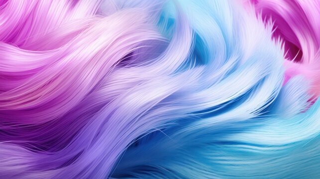 soft pastel gradient,flowing colorful hair,vibrant blue and pink hair,dreamy ethereal atmosphere,abstract hair texture,wispy hair strands,elegant hair design,digital art,fantasy hair,shiny glossy hair - Powered by Adobe