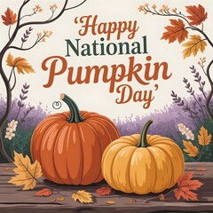 National Pumpkin Day Celebration, Pumpkin Festival Fun, Autumn Pumpkin Harvest, Pumpkin Spice & Everything Nice, Celebrate Pumpkin Season.