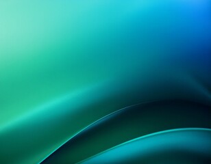 abstract teal blue blending into green gradient background with copy space