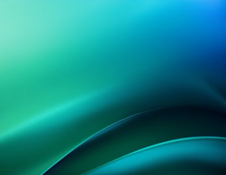 abstract teal blue blending into green gradient background with copy space