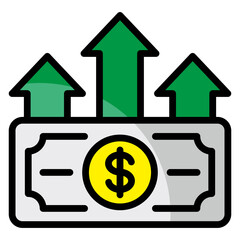 Rising Prices  Icon Element For Design