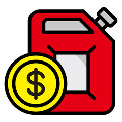 Gas Price  Icon Element For Design