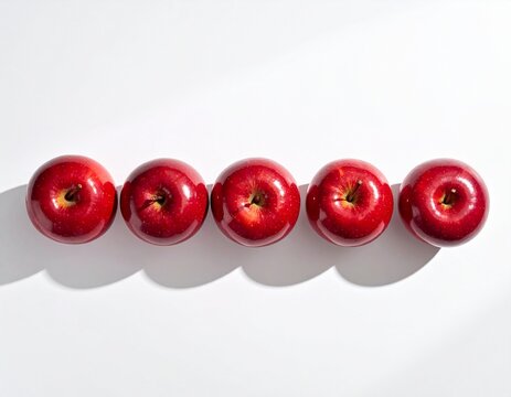 red apples isolated on white background