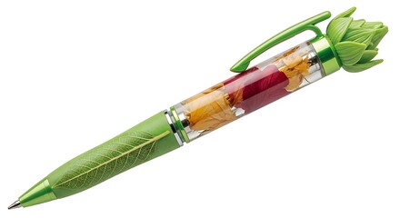 Fototapeta premium Fancy pen isolated on white background