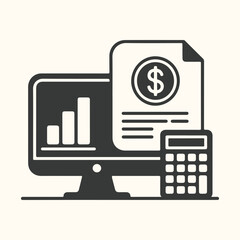 Vector art of retro futuristic concept car silhouette, a sleek, aerodynamic vehicle with a fin and streamlined body, evoking a sense of speed and vintage design, isolated on a light background