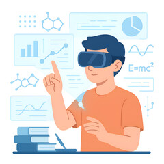 AR headset interactive study
