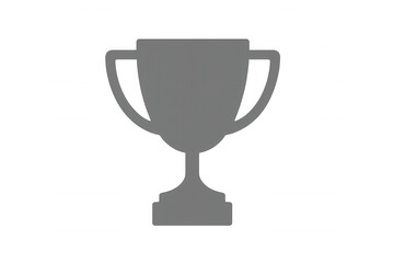 Trophy icon representing winner success, achievement, and victory, for competition or award designs