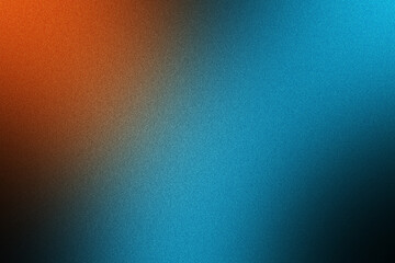 Glowing grainy texture abstract gradient background summer black orange blue digital poster cover header design