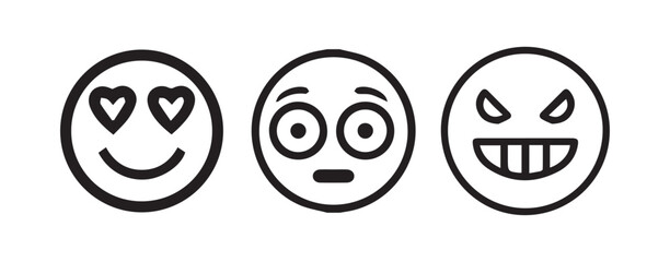 Vector Illustration of Worried and Depressed Faces