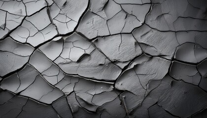 gray chipped raw concrete texture background with veins