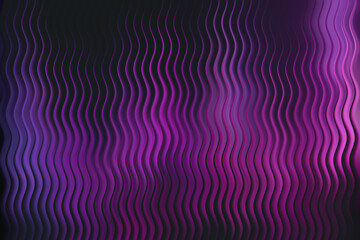 Abstract wavy purple and pink lines with a dark background