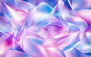 Abstract Purple Blue Swirling Glass Forms