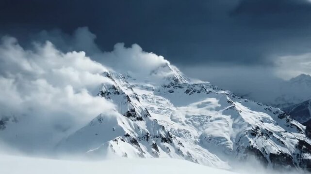 Snowstorm Mountain Range