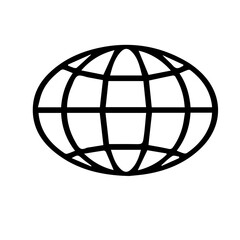 Globe with Grid Lines