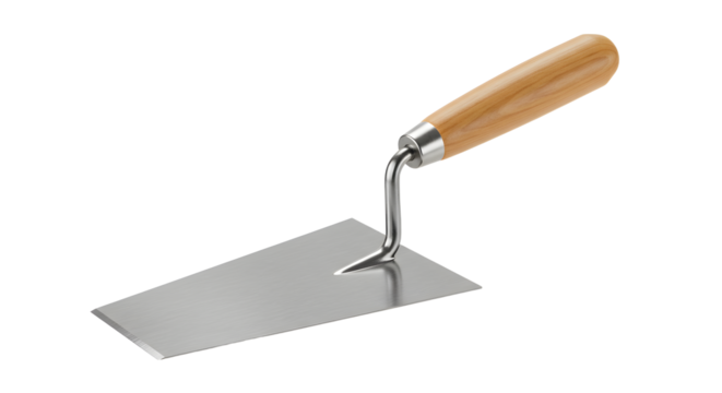 Stainless Steel Trowel with Wooden Handle for Gardening or Construction