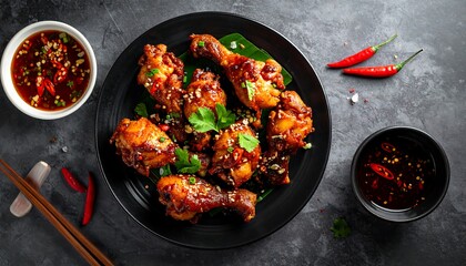 Deliciously Crispy Roasted Chicken Drumsticks.