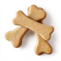 Dog bone biscuits isolated on white background cut out png