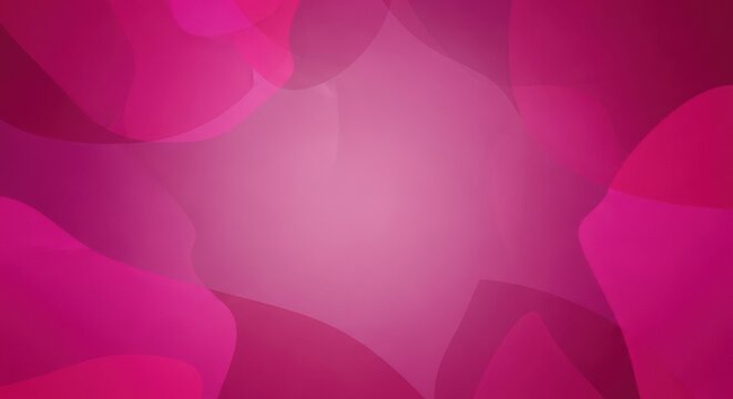 Abstract pink and purple shapes with a gradient background.
