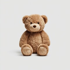 Obraz premium Brown teddy bear isolated on white background cut out png, white background cut out png