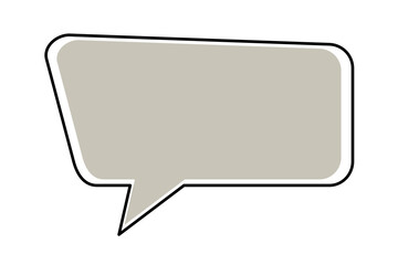 Grey speech bubble, text box, message box, box deoration, communication