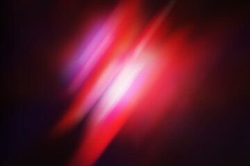 Abstract red tones light streaks with dynamic glowing gradients. Clean blur and motion glare effect overlay. Light illuminating a dark background, creating striking contrasts. Light leak flare overlay