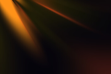 Sun Light Overlay. Sun rays overlay. Sun rays light on black background for overlay design. Soft light of radiance. Blurry clean backdrop Minimal simple shine for photo edit screen blending mode layer