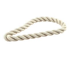 Fototapeta premium Curled rope isolated on transparent background
