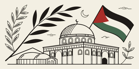Geometric Palestinian Culture Vector Art