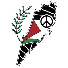 Symbolic Palestine Vector Illustration Art